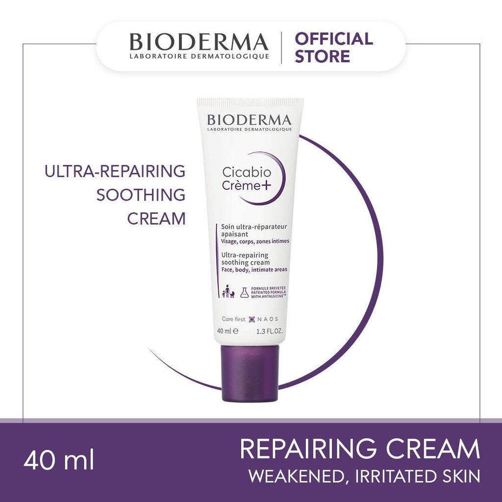 Bioderma Cicabio Crème + Wound Healing, Reparing, Soothing Cream- 40 ML