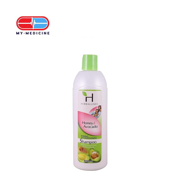 Herballines Shining and conditioning shampoo (Honey & Avocado) 600 ml