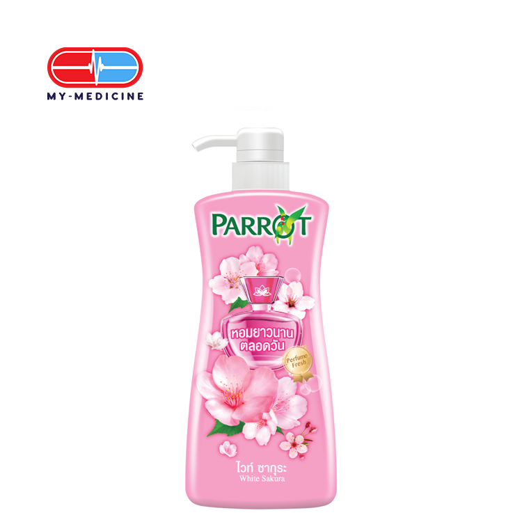 Parrot White Sakura Perfume Fresh Shower Cream 500 ml