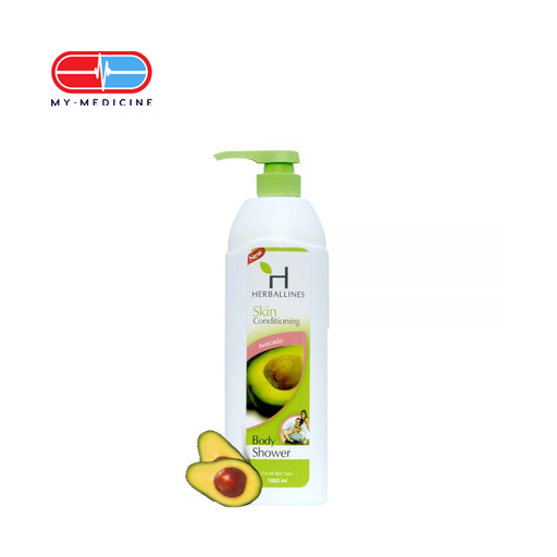 [CP040315] Herballines Skin Conditioning Avocado Body Shower 1000 ml