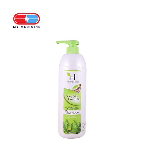 [CP050063] Herballines Sun protection & Moisturizing Shampoo (Olive Oil & Green Tea) 1000ml