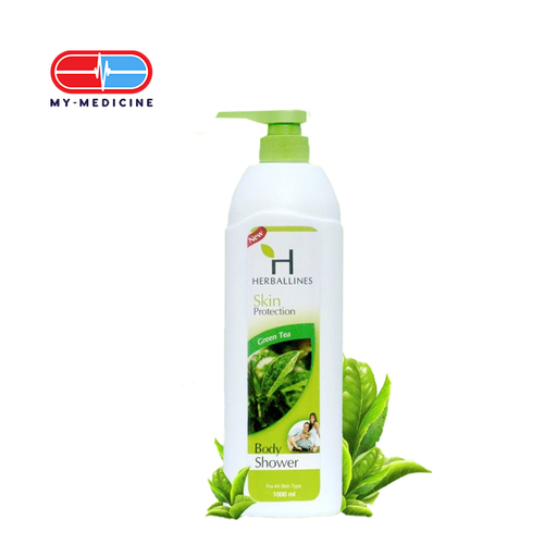 [CP040350] Herballines Skin Protection Green Tea Body Shower 1000 ml